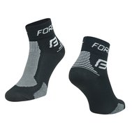 Cyklistické ponožky FORCE1 černo-šedé S-M