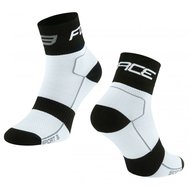 Cyklistické ponožky FORCE SPORT 3 bílo-černé L-XL/42-46