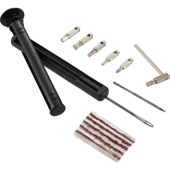 Opravná sada na bezdušové pláště Merida integrovaná do konců řídítek