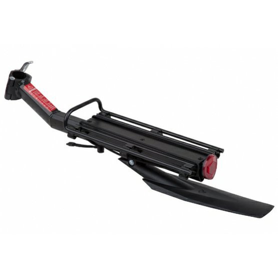 Hliníkový nosič na sedlovku Strength s plastovým blatníkem a rychloupínacím systémem