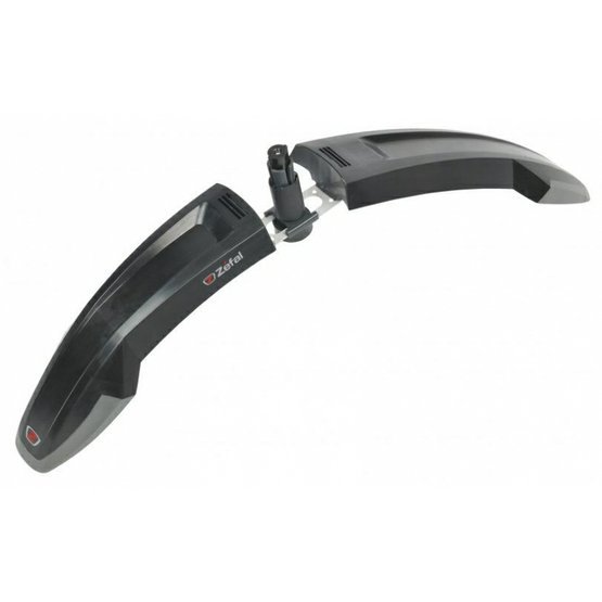 Přední MTB blatník Zéfal Deflector FM60 namontovaný na odpružené vidlici